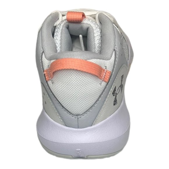 Under Armour Lockdown 6 Basketball Shoes Unisex White Peach Size M 10 W 11.5 - Picture 3 of 7